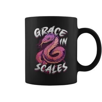 Grace In Scales Snake Lover Wildlife Reptile Snake Owner Tank Top Graphic Print Coffee Mug - Monsterry
