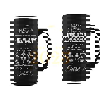 Graduation 2025 Matching Family Grad Party Proud Teacher Of A 2025 Senior Graduate Small -Adults Short Sleeve T-Shirt Graphic Print Coffee Mug - Monsterry