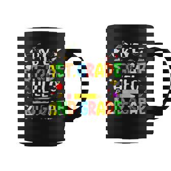 Graduation Bye 1st Grade Hello 2nd Grade Back To School Kids Graphic Print Coffee Mug - Monsterry