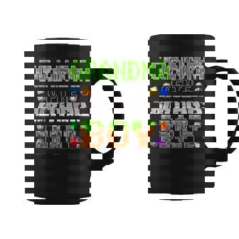 Grandma Of The Birthday Boy Game Pixel Number Birthday Party Coffee Mug - Thegiftio UK