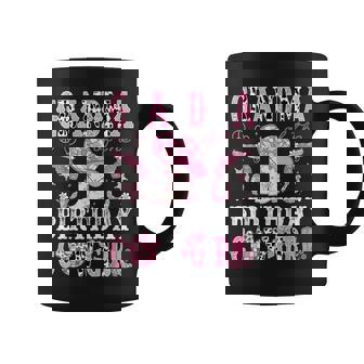 Grandma Of The Birthday Cow-Girl Pink Disco Rodeo Western Graphic Print Coffee Mug - Monsterry