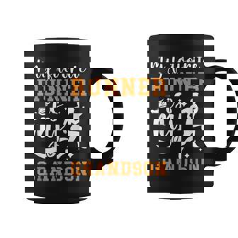 My Grandson Track And Field Grandma Track Grandmother Coffee Mug | Mazezy