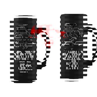 Granny Bear Shirt Christmas Grandma Bear Plaid Pajama Graphic Print Coffee Mug - Monsterry