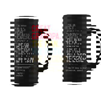 Great Grandpa The Man The Myth The Legend For Grandpa Graphic Print Coffee Mug - Monsterry