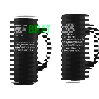 Green Brat Amazing Female Crazy Aura Rebellious Brat Graphic Print Coffee Mug - Monsterry