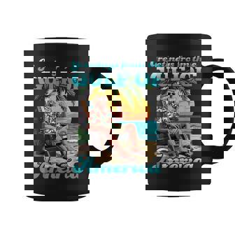 Greeting From The Patriotic Gulf Of Usa America Retro Coffee Mug | Mazezy