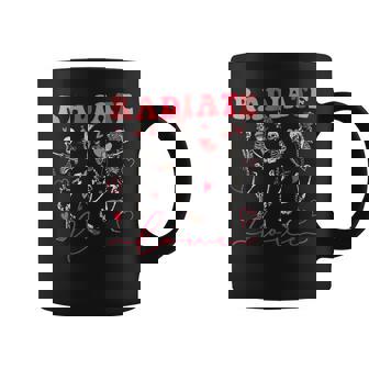 Groovy Radiate Love Valentine X-Ray Tech Radiology Rad Tech Coffee Mug | Seseable CA