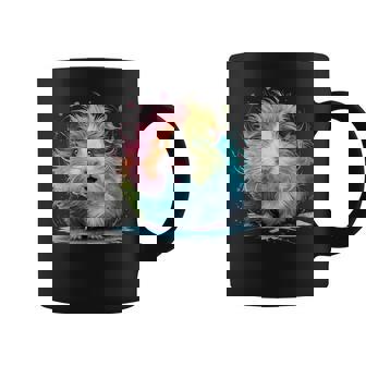 Guinea Pigs Men Woman Colorful Watercolor Guinea Pig Graphic Print Coffee Mug - Monsterry