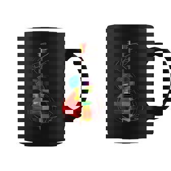 Guitare Instrument De Musique Motif Illustration Guitare Tasse - Cadeauxyz