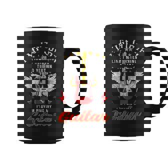 Guitariste Rockintage Guitariste Je Joue De Mes Guitares Tasse - Cadeauxyz