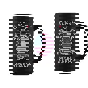 Gulf Of Us America Turtle Us Flag Est 2025 Gulf Of US Coffee Mug | Mazezy