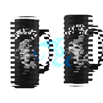 Gym Bro Tiburón Es Lindas Hombres Divertidos Entrenamiento Fitness Taza de café - Regaloses