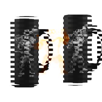 Gym Tiger Lifting Tiger Taza de café - Regaloses