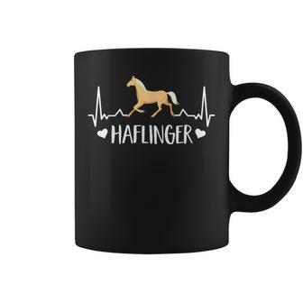 Haflinger Heartbeat Horse Ekg Haffi Rider Horse Tassen - Geschenkecke