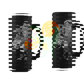 Halloween Dinosaur Pumpkin Scary T Rex Boy Kid Dino Graphic Print Coffee Mug - Monsterry