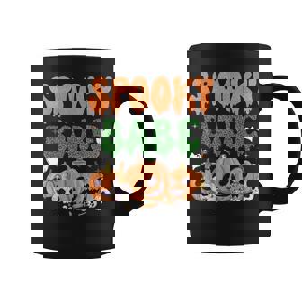 Halloween Vibes Spooky Babe Trick-Or-Treat For Men Women Kid Graphic Print Coffee Mug - Monsterry
