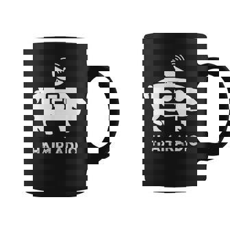 Ham Radio Pig Lover Morse Code Geek CW Operator T-Shirt Graphic Print Coffee Mug - Monsterry