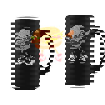 Hamburger Dab Art Kids Men Women Cheeseburger Lover Graphic Print Coffee Mug - Monsterry