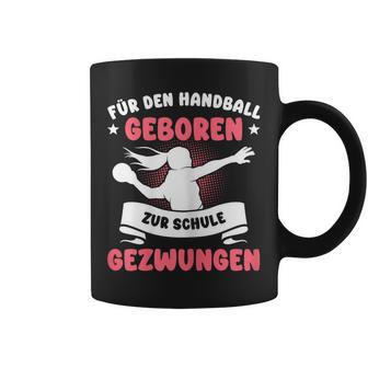 For Handball Born Forced To School Girls Tassen - Geschenkecke