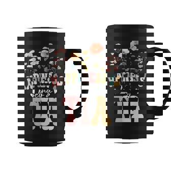 Happiness Is Being A Tia Floral Tia Mother's Day Coffee Mug - Monsterry