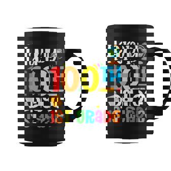 Happy 100Th Day Of 1St Grade Teacher 100 Days Of Fisrt Grade Coffee Mug | Mazezy