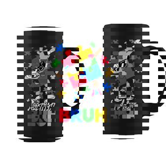 Happy Autism Bruh I Wear Blue My Son Autism Awareness Mom Coffee Mug - Thegiftio UK