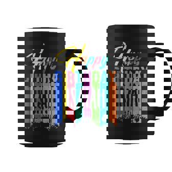 Happy Birthday Isaiah Personalized Name Custom B-Day Graphic Print Coffee Mug - Monsterry