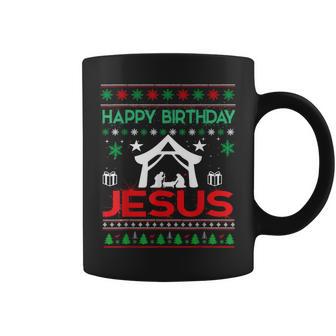 Happy Birthday Jesus Ugly Christmas Jumper Tassen - Geschenkecke