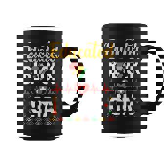 Happy Black History Month Us Africans Educated Black Cna Coffee Mug - Monsterry