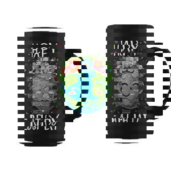 Happy Earth Day Heart Floral Earth Day Boys Girls Coffee Mug - Monsterry