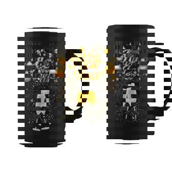 Happy New Year Crew 2025 Champagne Happy New Years Eve Party Graphic Print Coffee Mug - Monsterry