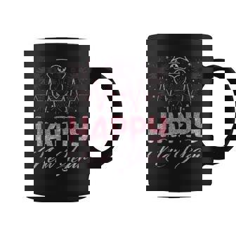 Happy New Year Nurse Crew Heartbeat New Years Eve Party 2025 Graphic Print Coffee Mug - Monsterry