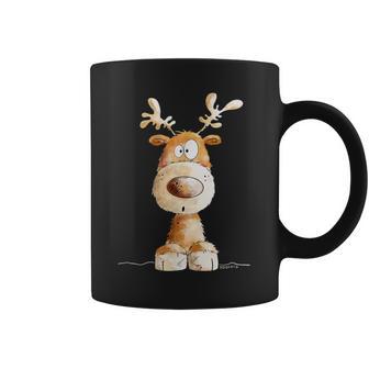 Happy Reindeer I Deer Wild Animal Elk Christmas Fun Tassen - Geschenkecke