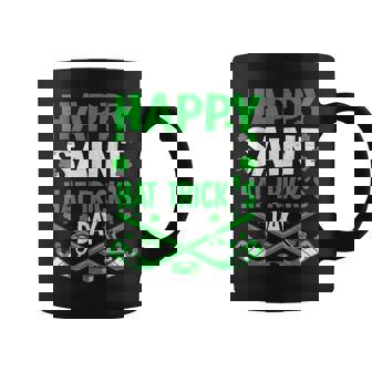 Happy Saint Hat Trick's Day Ice Hockey St Patrick's Coffee Mug | Mazezy