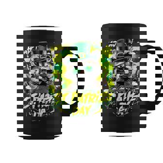Happy St Pat Rizz Day St Patrick's Day Raccoon Coffee Mug - Monsterry