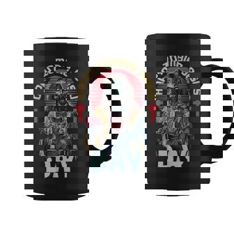Happy Zombie Jesus Day Skeleton Horror Christ Halloween Coffee Mug - Thegiftio UK