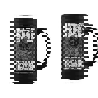Hard Techno Rave Angel Estatua Cuello Taza de café - Regaloses