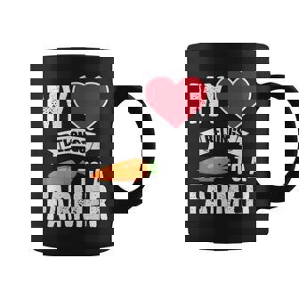 Heart Belongs To A Vegetable Farmer Spouse Wife Graphic Print Coffee Mug - Monsterry