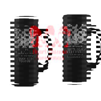 Heart Disease Awareness Wear Red In February Family Matching Graphic Print Coffee Mug - Monsterry