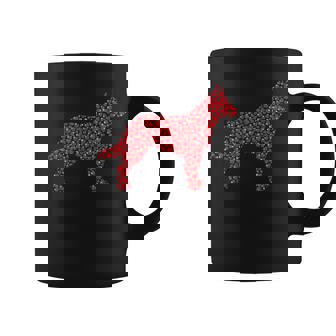 Heart Dog Lover Heeler Puppy Valentines Day Graphic Print Coffee Mug - Monsterry