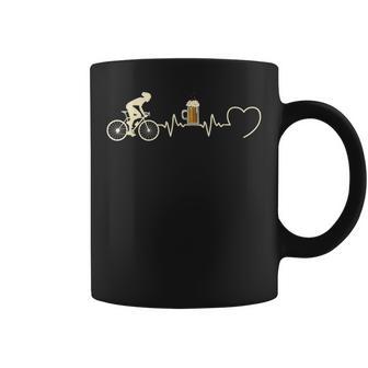 Heartbeat Bicycle Beer Humour Idea Cyclist Tassen - Geschenkecke