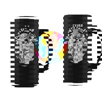 Heaven's Little Troublemaker Naughty Fallen Angel Pop Art Graphic Print Coffee Mug - Monsterry