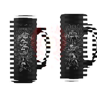 Heavy Metal Forever Alas De Guitarra De Calavera Metalhead Musician Taza de café - Regaloses