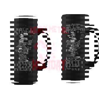 Heavy Metal Santa Claus Rock Holiday Navidad Música Rock Taza de café - Regaloses