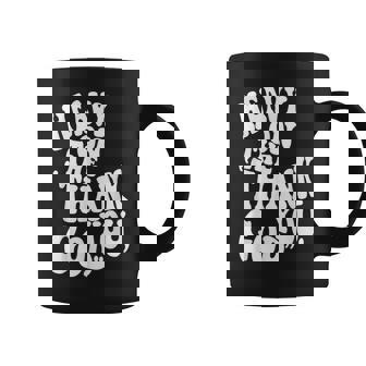 Heavy On The Thank You God Christian Saying Graphic Print Coffee Mug - Monsterry