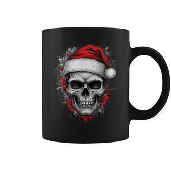 Heavy Xmas Skull With Santa Hat Ugly Hohoho Ho Tassen - Geschenkecke