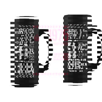 Hecha En 1975 Dando Guerra 50 Años 50 Cumpleaños Taza de café - Regaloses