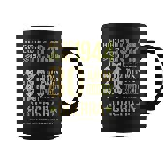 Hecho En 1944 80 Años Guerra Aniversarios Amigos Perfecto Taza de café - Regaloses
