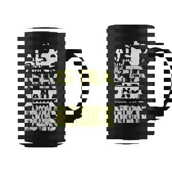 Herbal Tea Drinker Tea Lover Tea And Books Graphic Print Coffee Mug - Monsterry