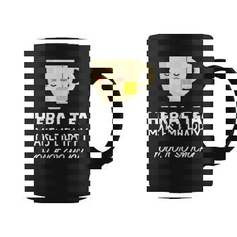 Herbal Tea Lover Herbal Tea Makes Me Happy Graphic Print Coffee Mug - Monsterry